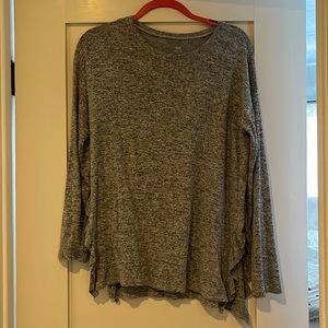 Ruffled grey shirt